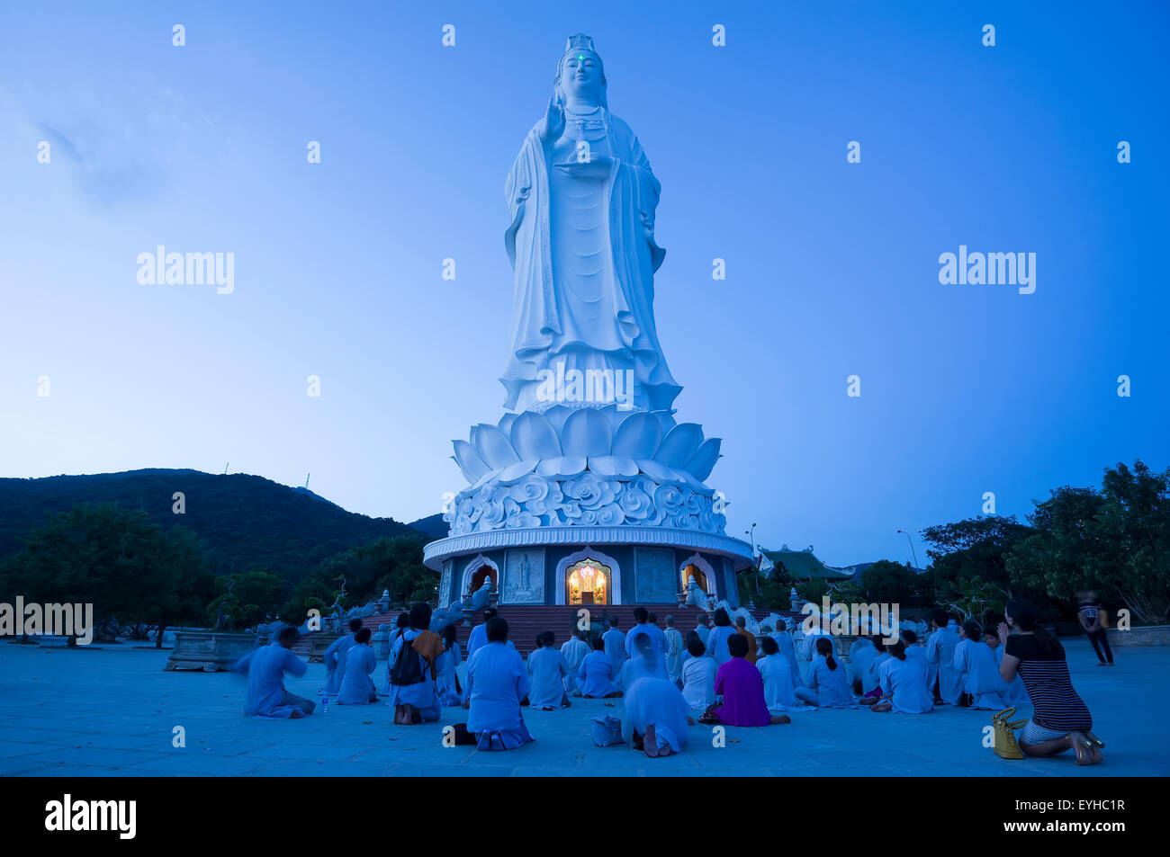 Statue de bodhisattva, Da nang, Vietnam. Banque D'Images