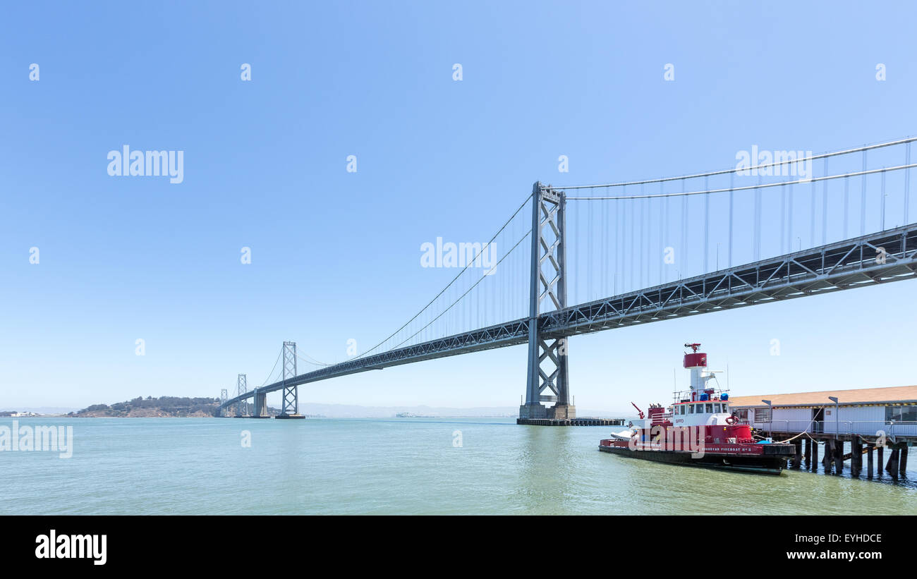 San Francisco Oakland Bay Bridge inSan Francisco, Californie, Etats-Unis, Amérique du Nord Banque D'Images