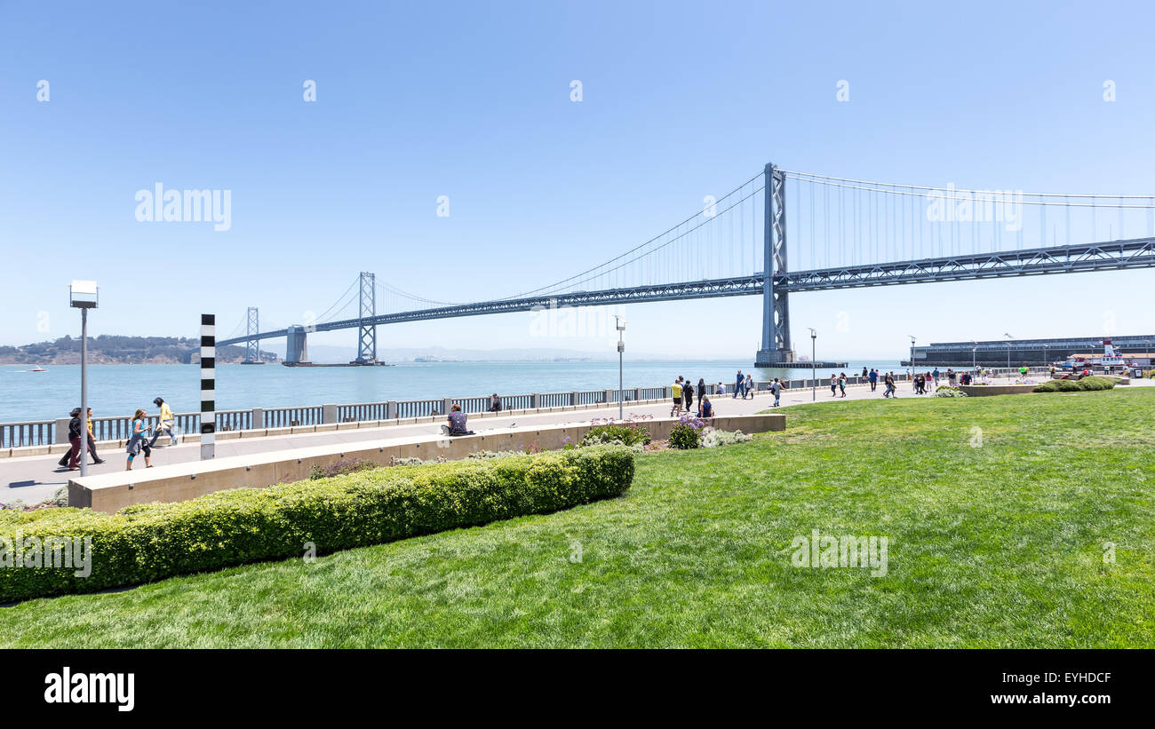 San Francisco Oakland Bay Bridge inSan Francisco, Californie, Etats-Unis, Amérique du Nord Banque D'Images