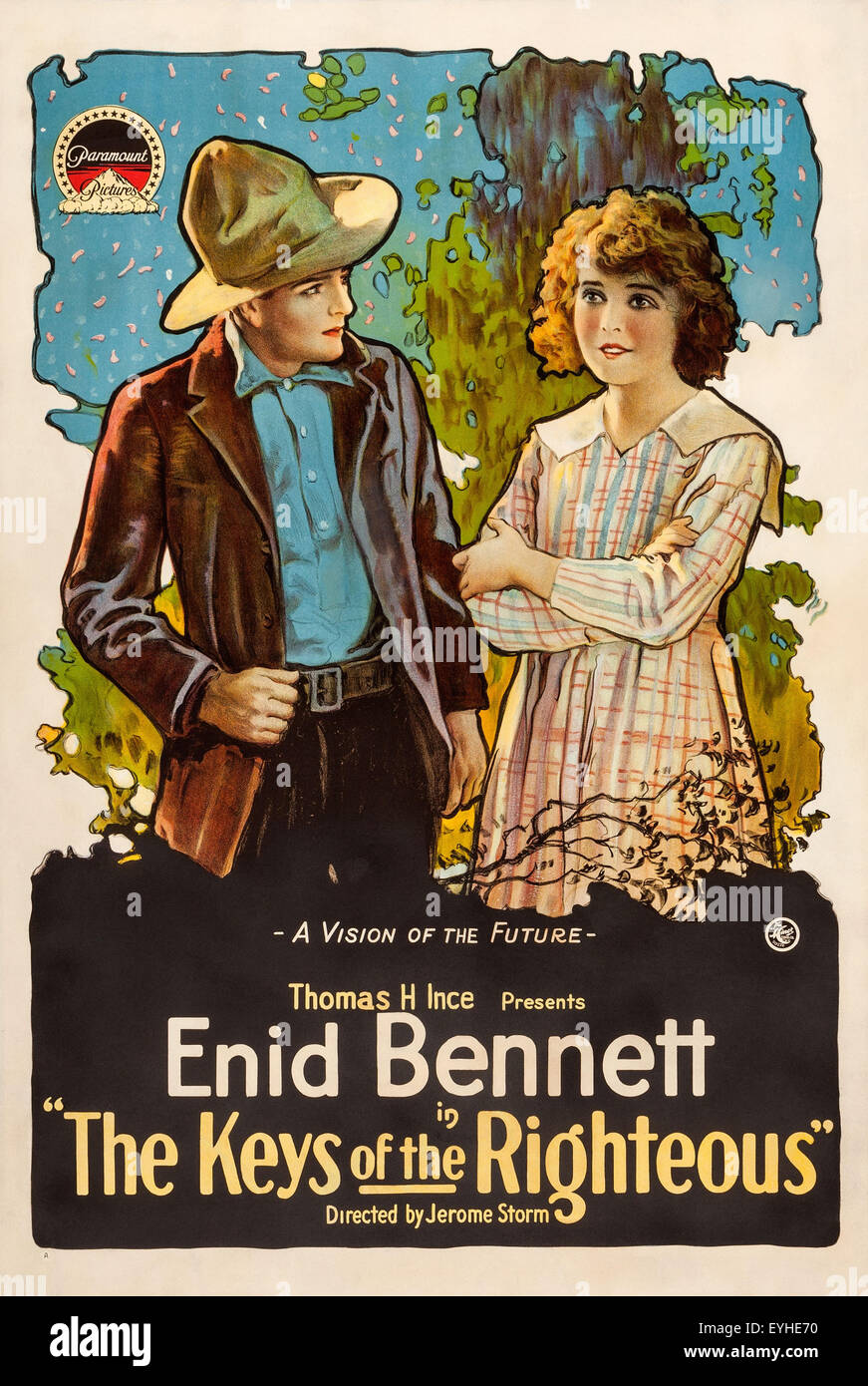 Les clés des justes - Enid Bennett - Movie Poster Banque D'Images