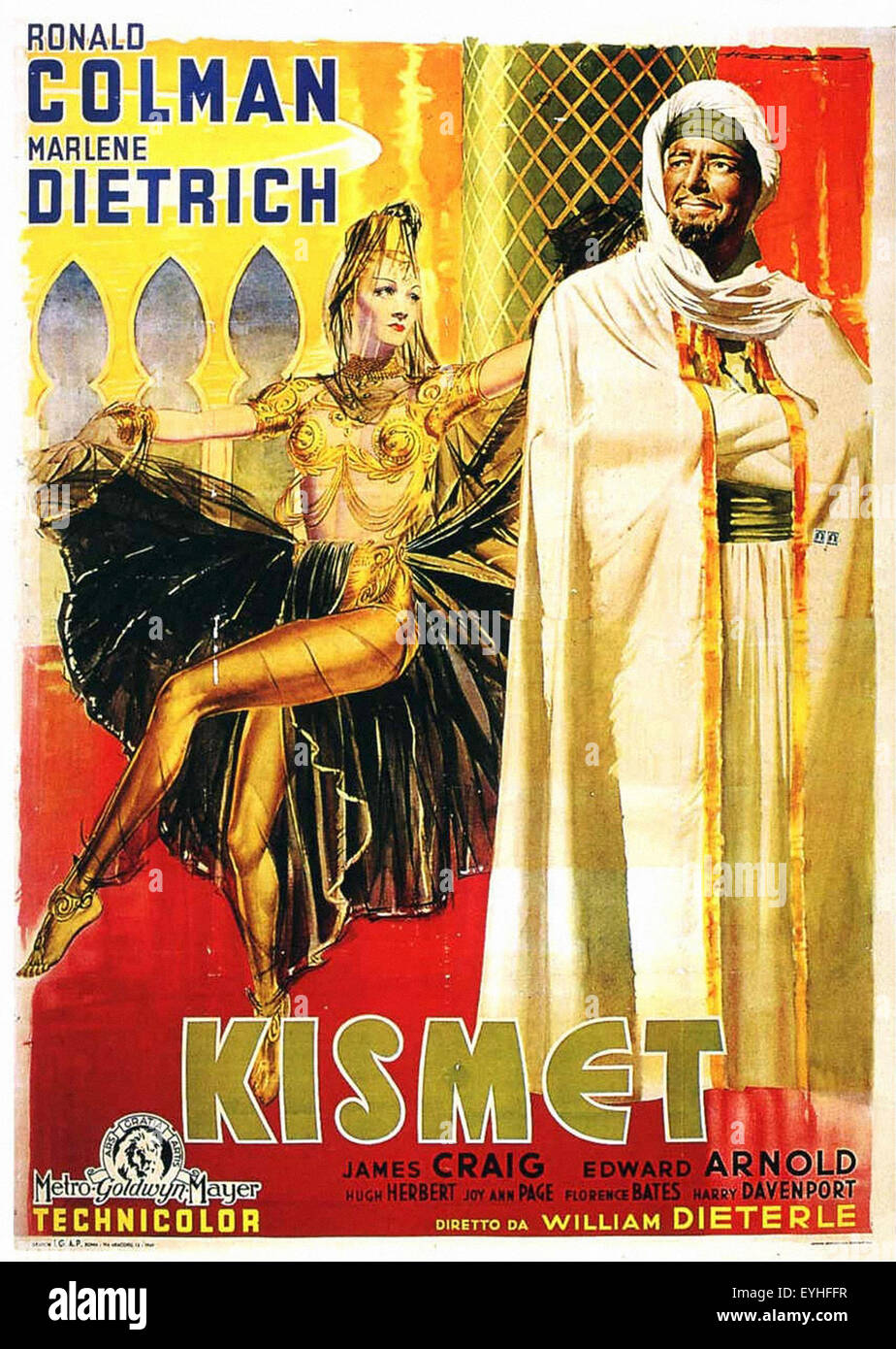 Kismet - Marlene Dietrich - Movie Poster Banque D'Images