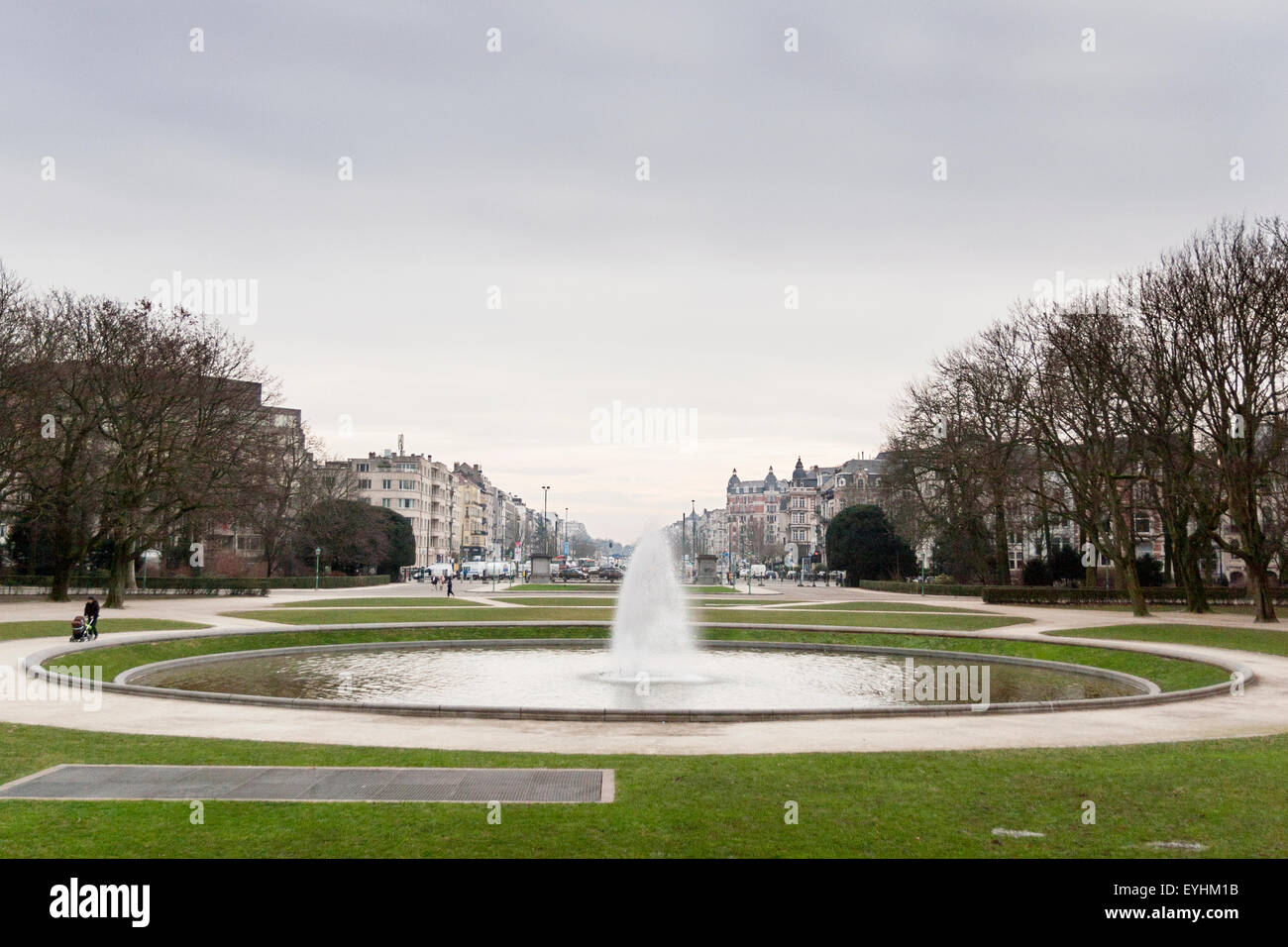 Parc du Cinquantenaire, Bruxelles Banque D'Images