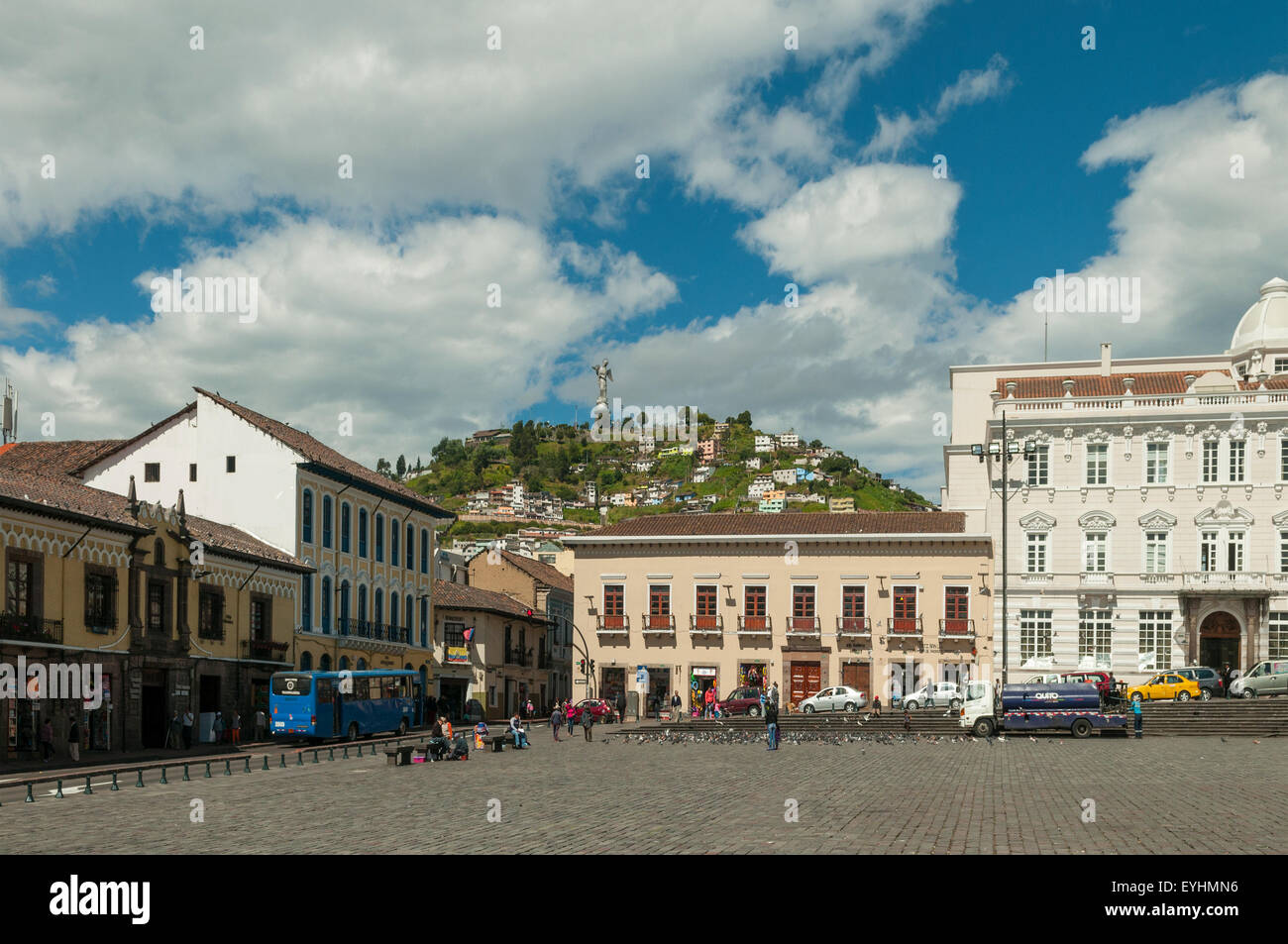 Plaza de San Francisco, Quito, Équateur Banque D'Images