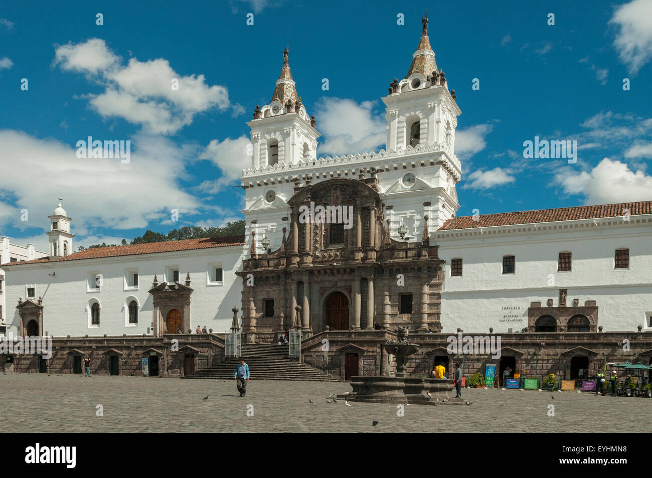 Eglise de San Francisco, Quito, Équateur Banque D'Images