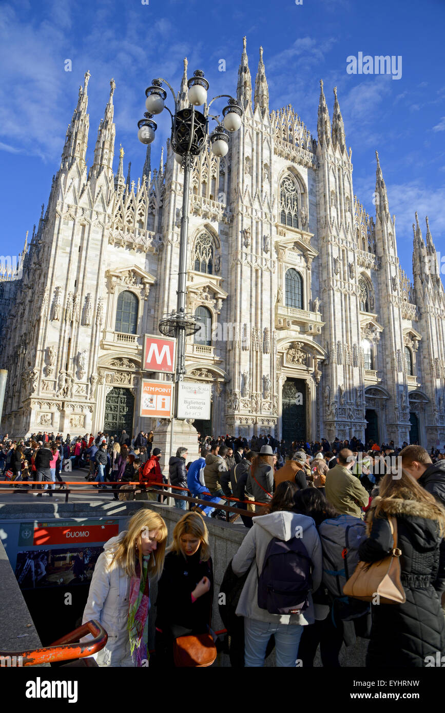 La cathédrale de Milan, Milan, Italie Banque D'Images