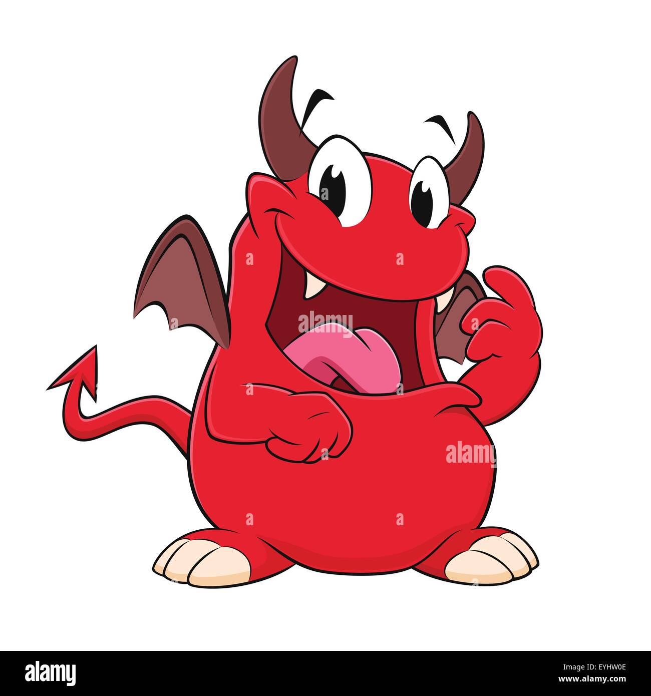 Cartoon funny devil Illustration de Vecteur