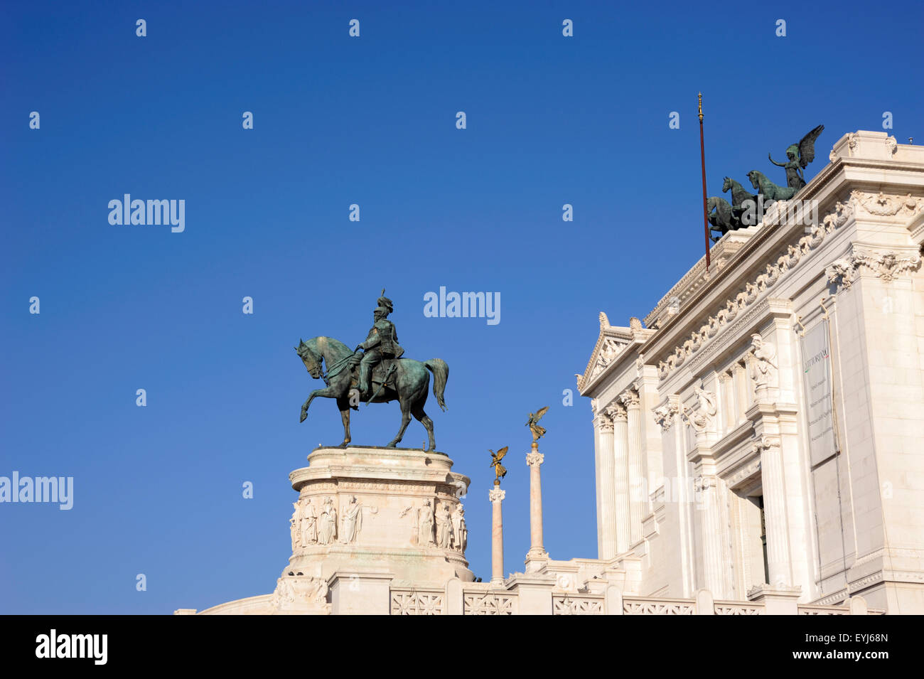 Italie, Rome, Vittoriano, Vittorio Emanuele II monument Banque D'Images