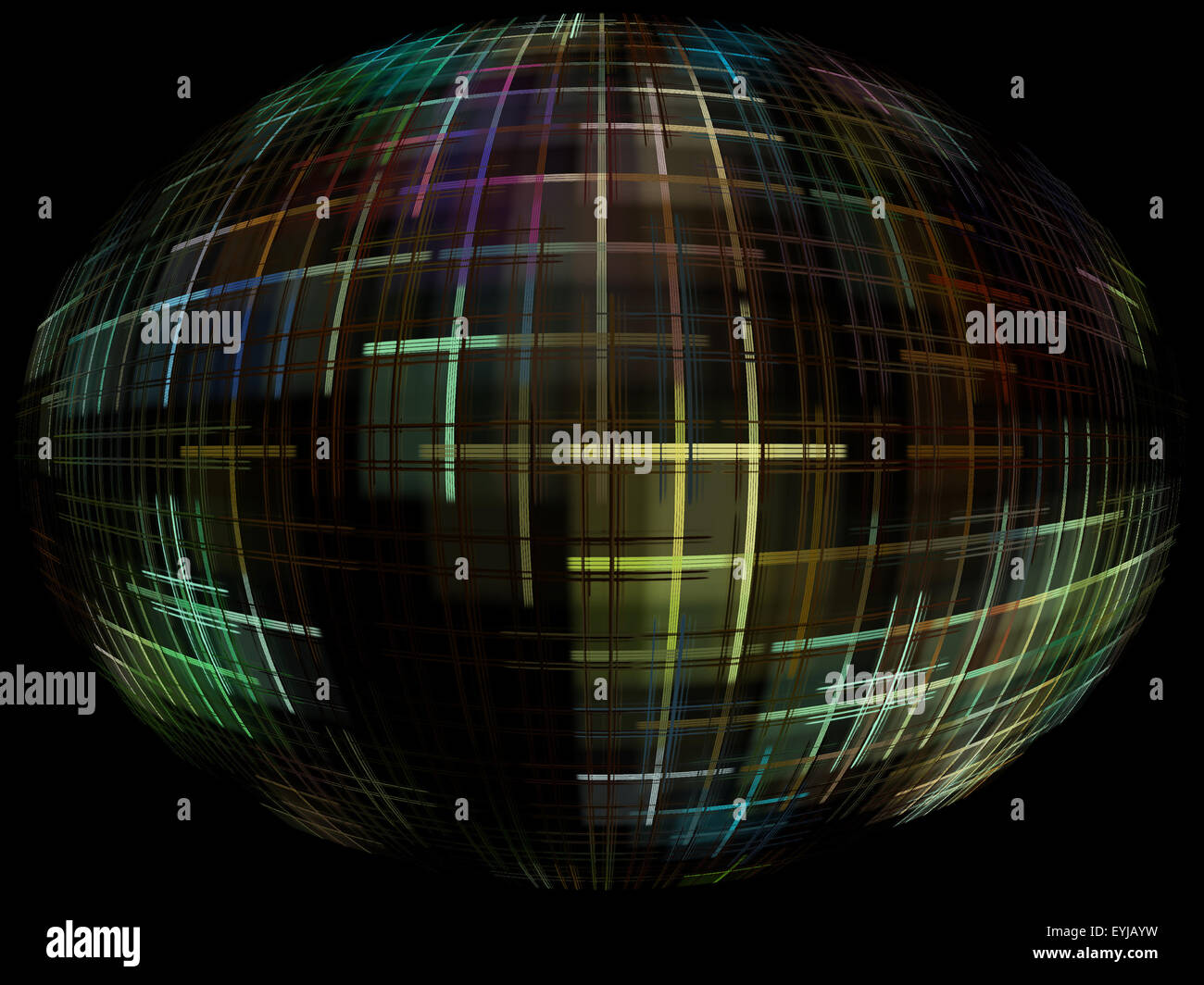 Abstract globe d'ossature avec contrôle de global internet. Banque D'Images