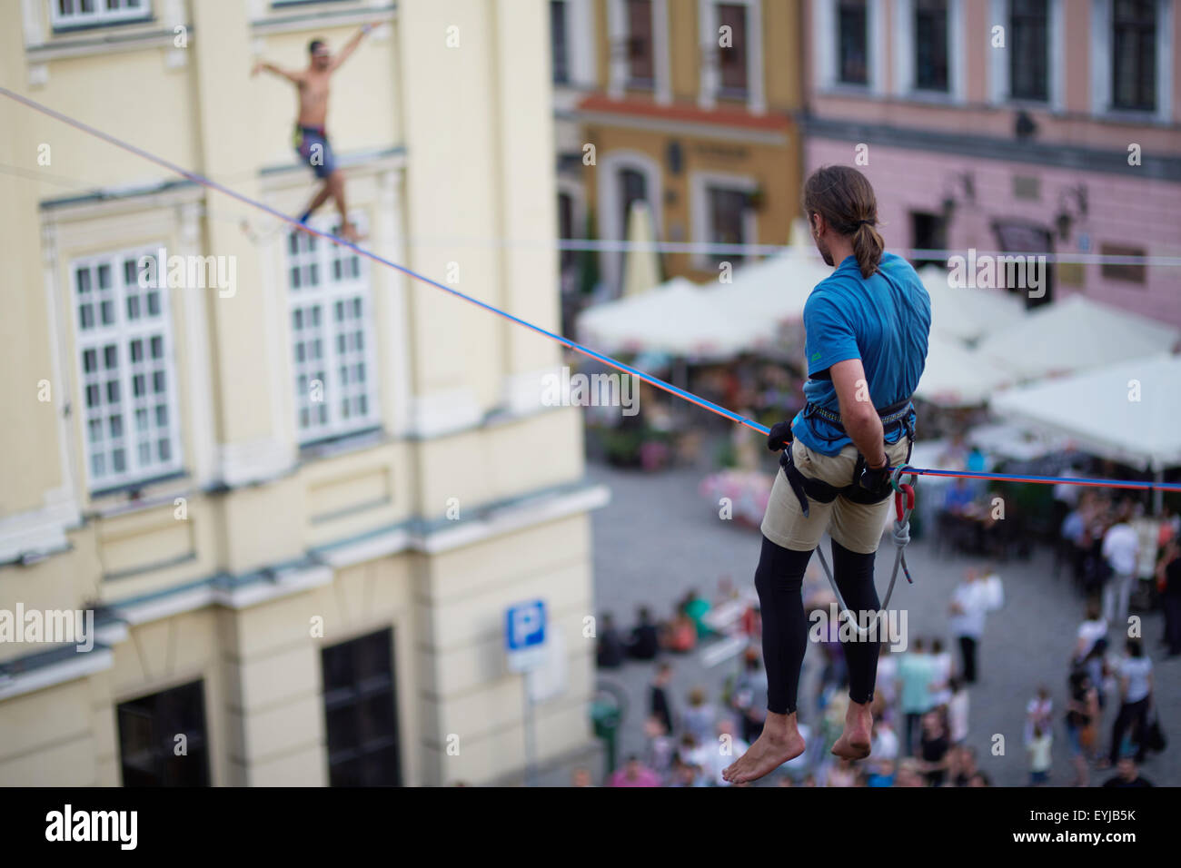 Carnaval Sztukmistrzow à Lublin Banque D'Images