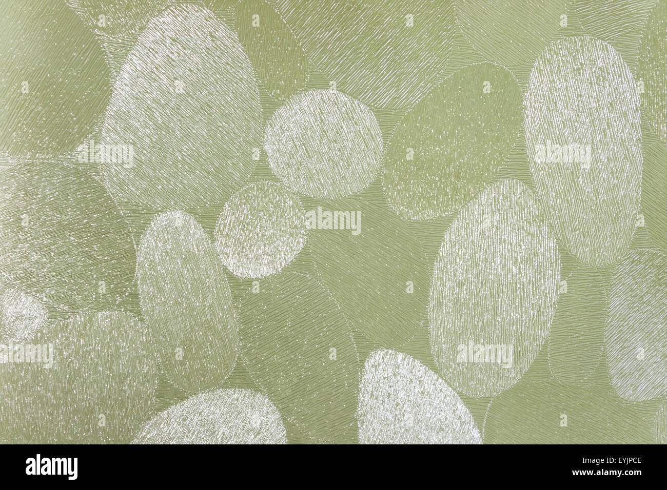 Vue rapprochée du haut d'un panneau en verre translucide. Les motifs sont de taille au hasard et cannelé (gravée) dans la texture. Banque D'Images