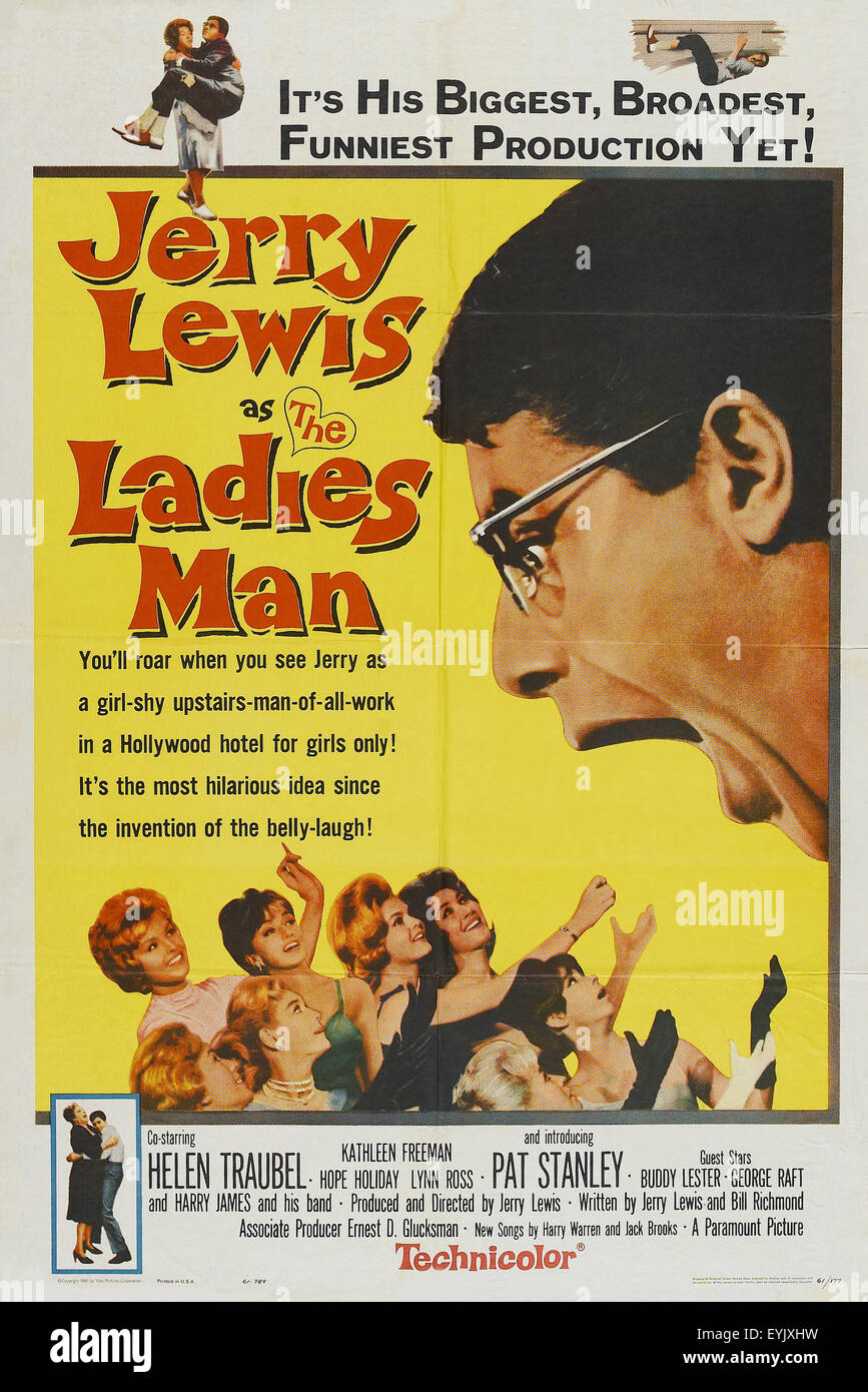 L'homme de dames - Jerry Lewis - 1961- L'affiche de film Banque D'Images