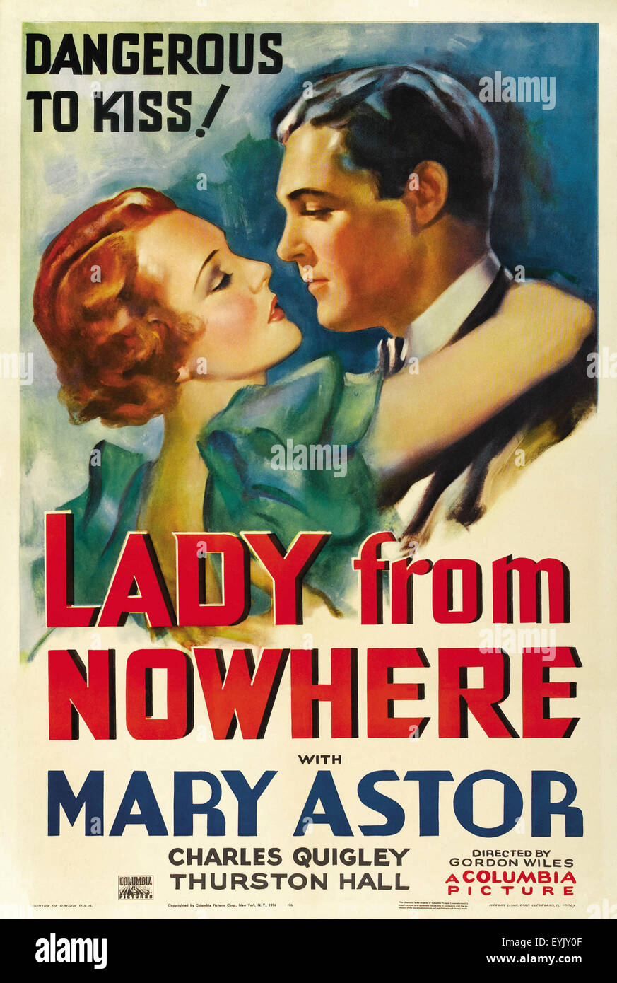 Dame de nulle part - Mary Astor - Movie Poster Banque D'Images