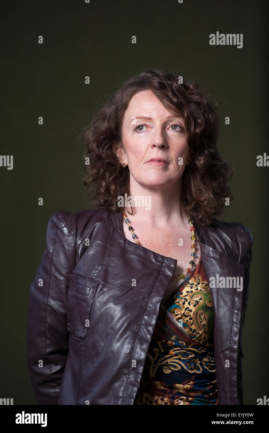 L'actrice primée, Michèle Forbes, apparaissant à l'Edinburgh International Book Festival. Banque D'Images