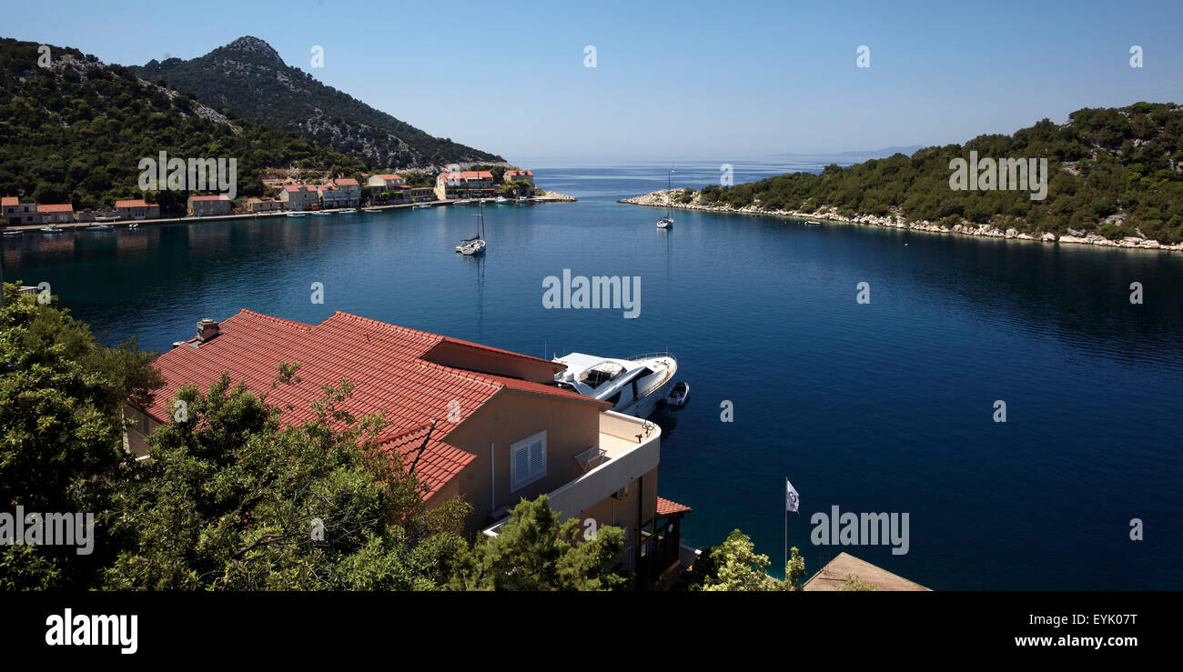 Europa, la Croatie, l'île de Lastovo, province Dalmacia, Mer Adriatique, baie Zaklopatica, Banque D'Images