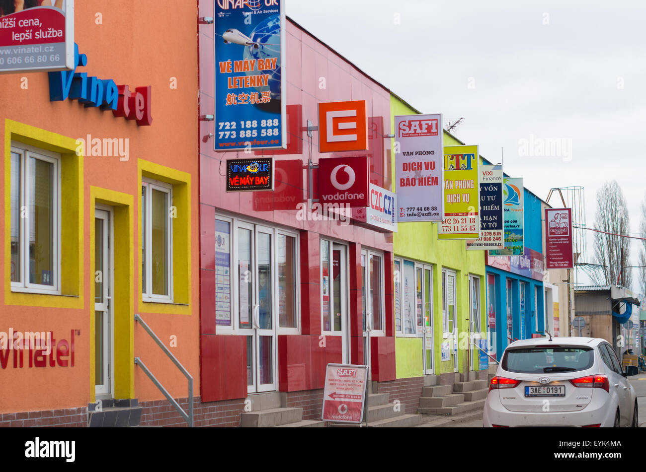 Marché vietnamien, en raison de l'être le troisième plus grand groupe d'immigrants dans le Czech Rep Banque D'Images