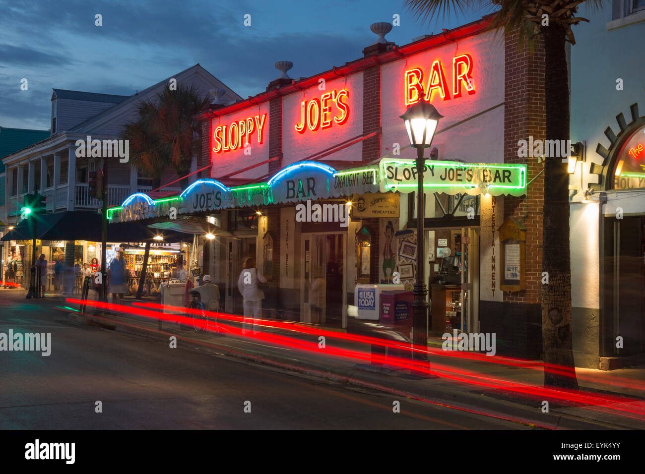 SLOPPY JOE'S BAR HISTORIQUE DUVAL STREET KEY WEST FLORIDA USA Banque D'Images