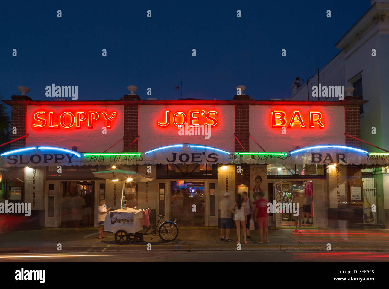 SLOPPY JOE'S BAR HISTORIQUE DUVAL STREET KEY WEST FLORIDA USA Banque D'Images