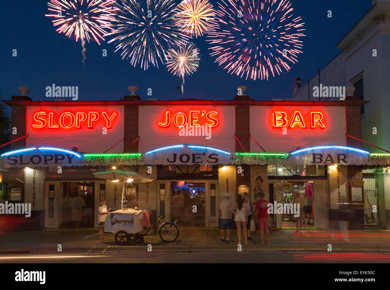 SLOPPY JOE'S BAR HISTORIQUE DUVAL STREET KEY WEST FLORIDA USA Banque D'Images