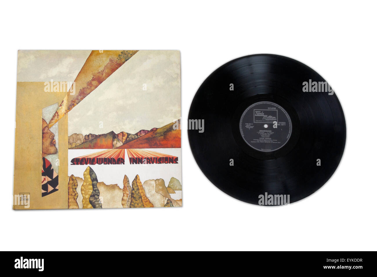 Stevie Wonder Innervisions notice couverture de l'album Banque D'Images