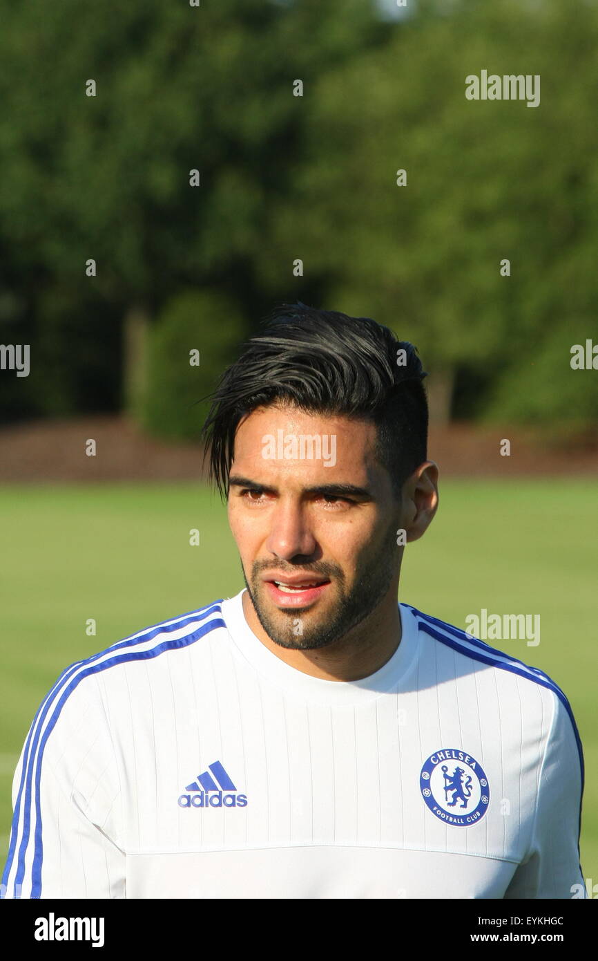 Portrait d'Radamal Falcao Chelsea Football Club Player Banque D'Images
