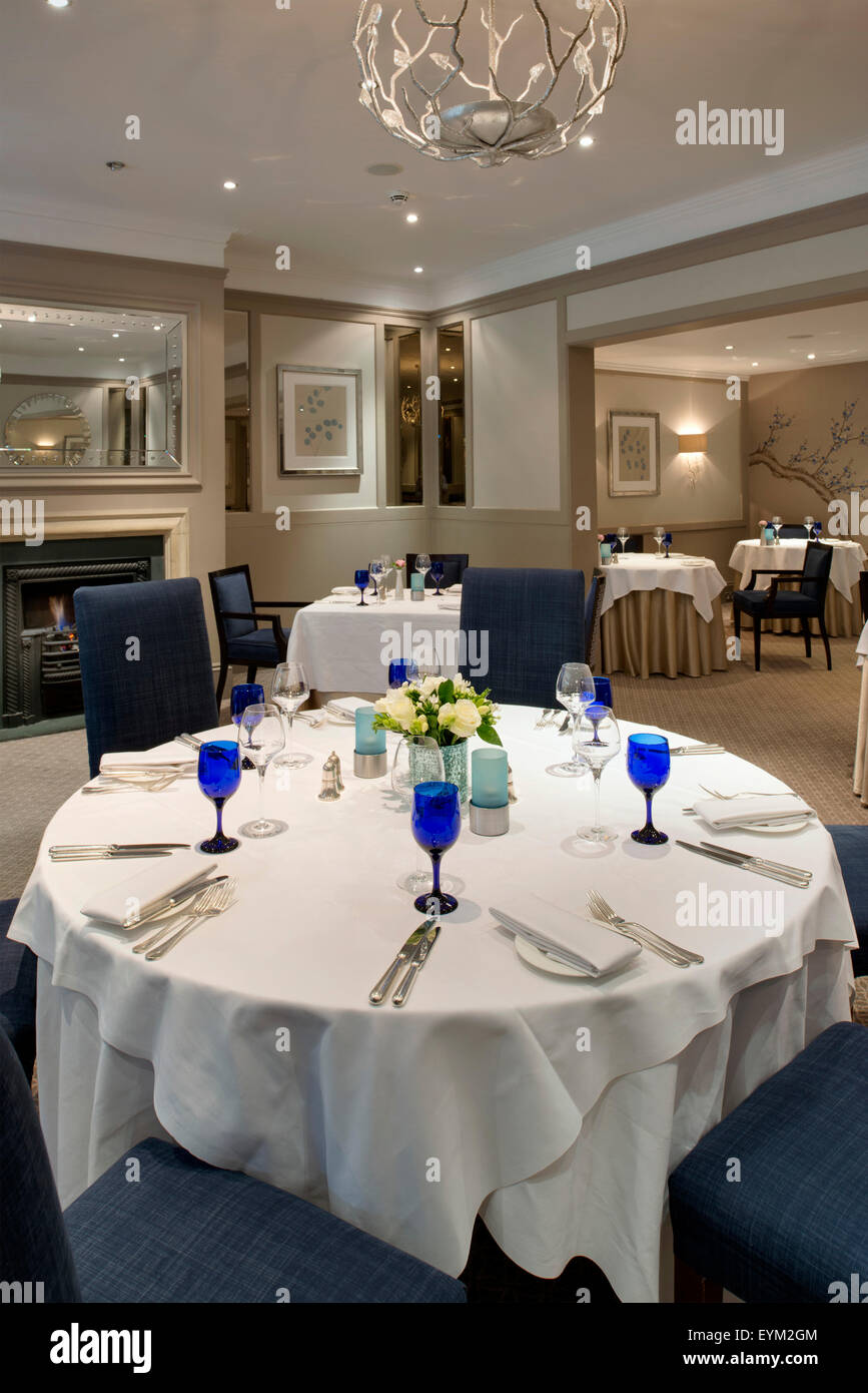 Restaurant Dower House at the Royal Crescent Hotel, bath. Banque D'Images