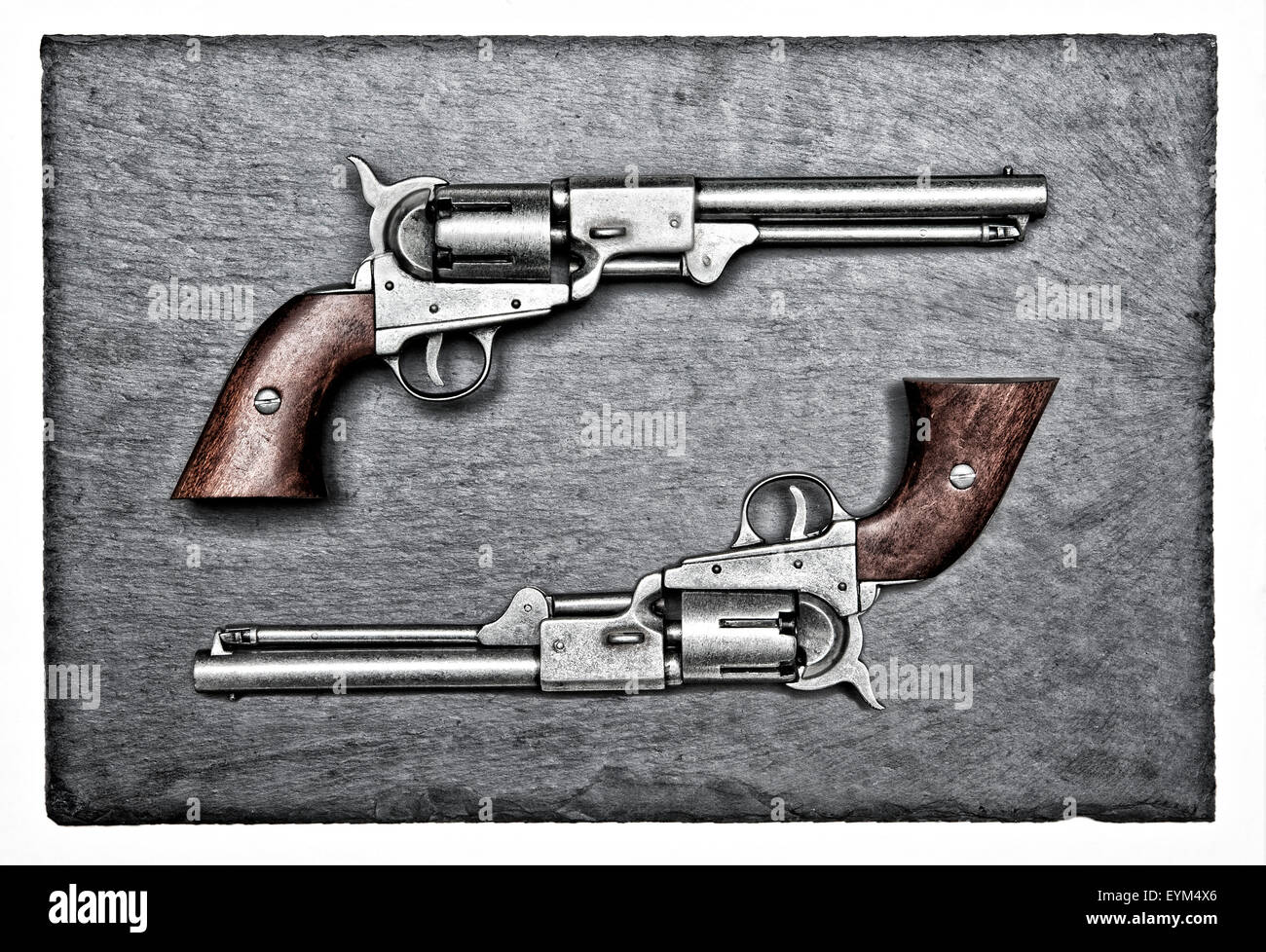 Revolver, poulains, chargeurs, Duellierpistolen, western, Banque D'Images