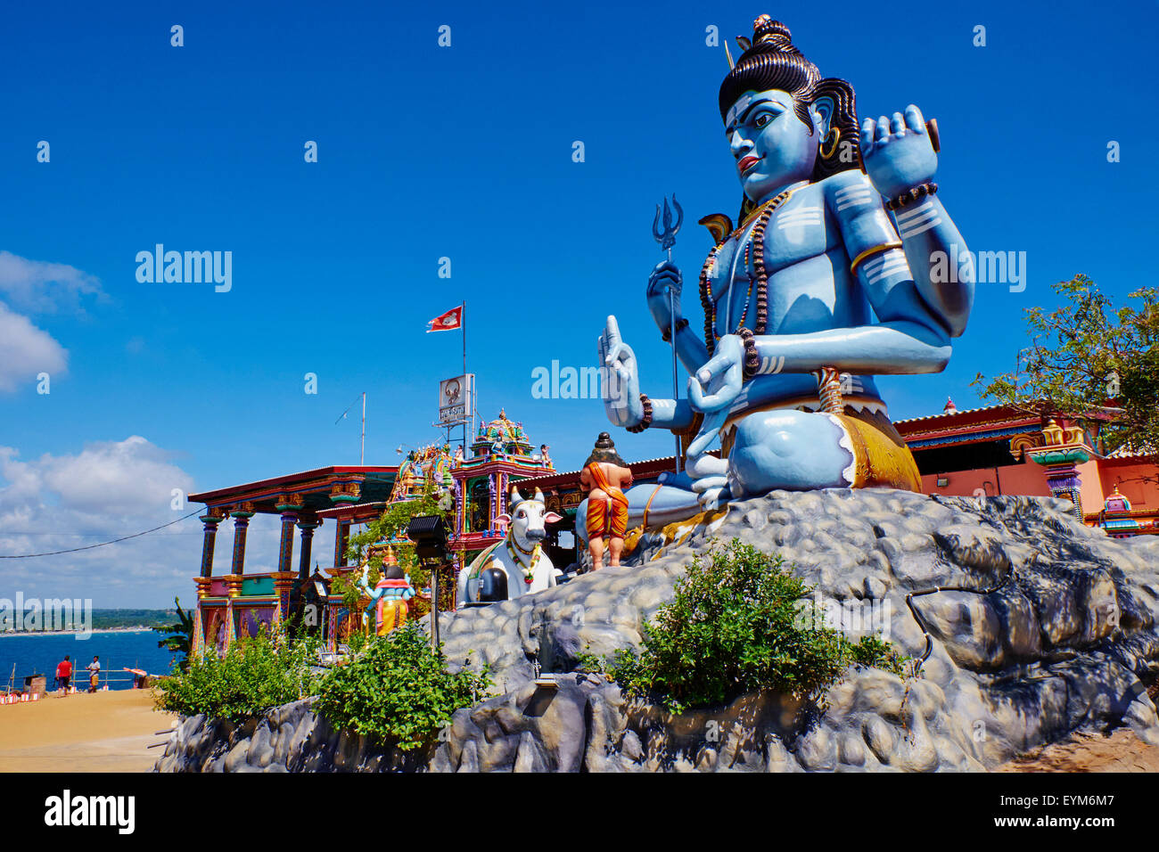 Sri Lanka, Ceylan, Province de l'Est, la Côte Est, Trincomalee, temple hindou de Konesvaram Kovil, Swami Rock Banque D'Images