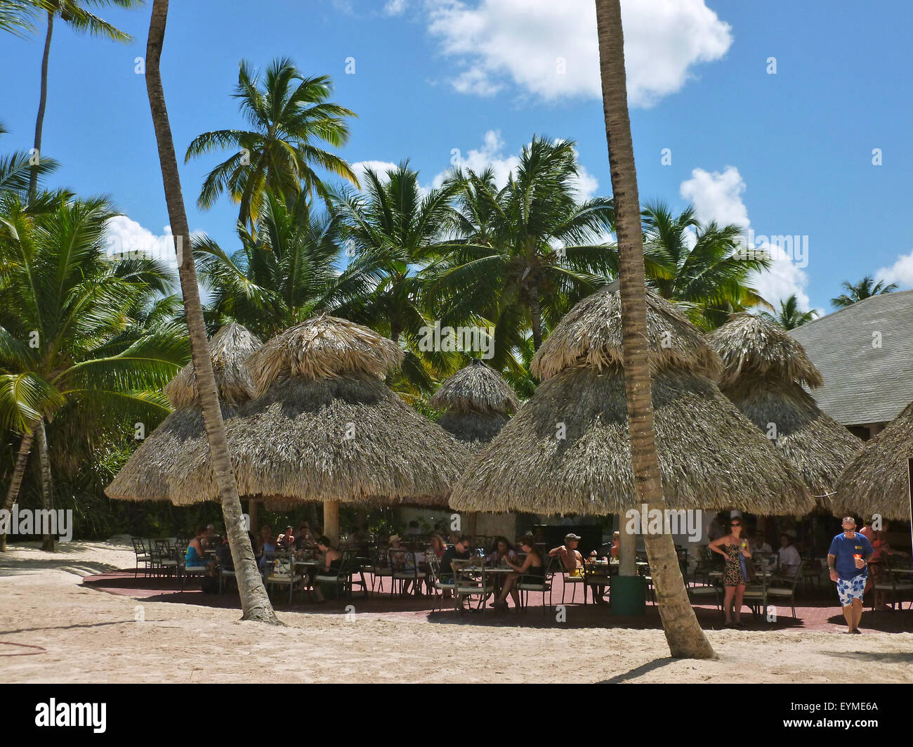 Dans les Caraïbes, la République dominicaine, Punta Cana, Playa Bavaro Banque D'Images