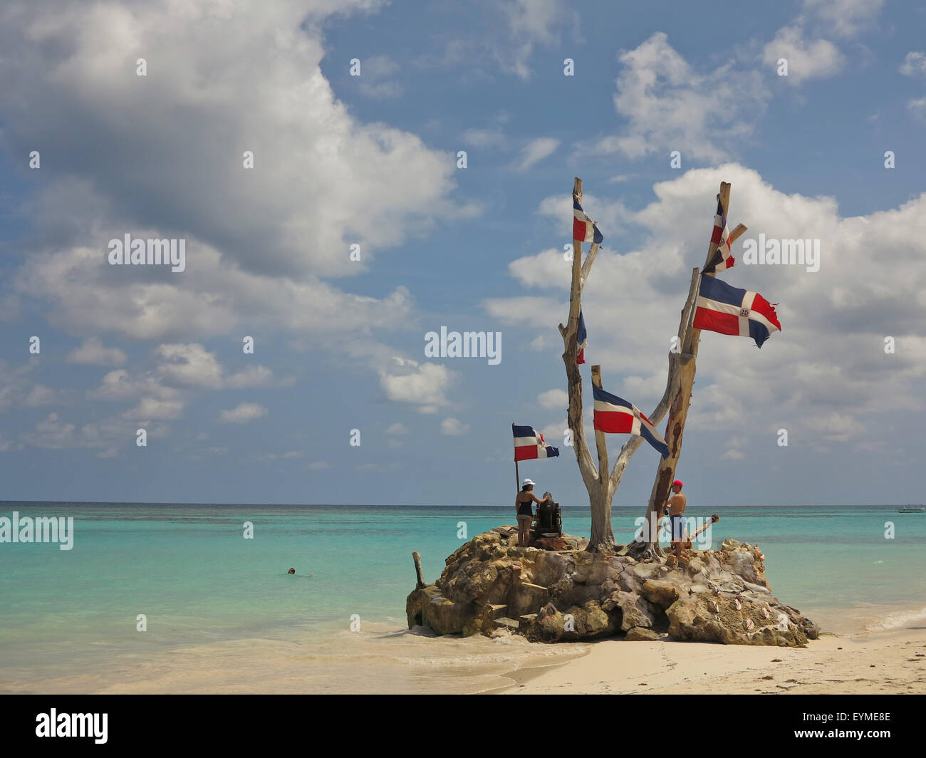 Caraïbes, la République dominicaine, Punta Cana, Playa Pavaro Banque D'Images