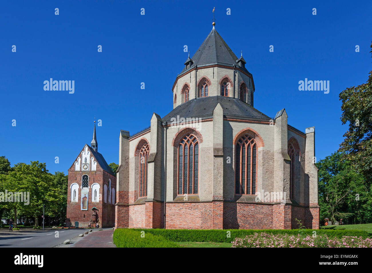 Ludgerikirche avec clocher détaché dans le nord Banque D'Images