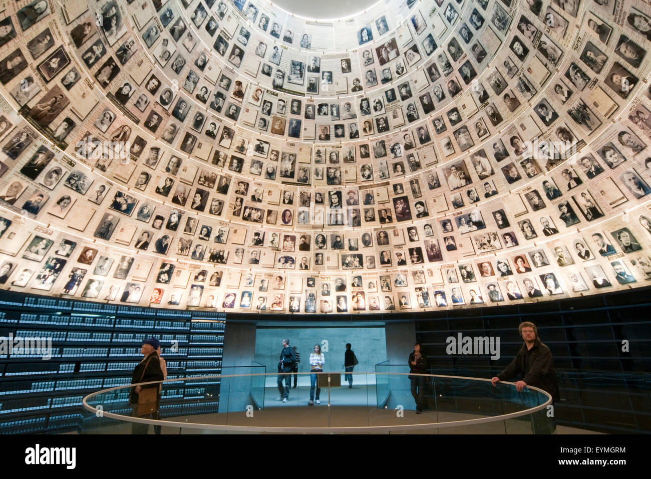 Le mémorial de l'Holocauste Yad Vashem, le son des noms, Jérusalem, Israël Banque D'Images