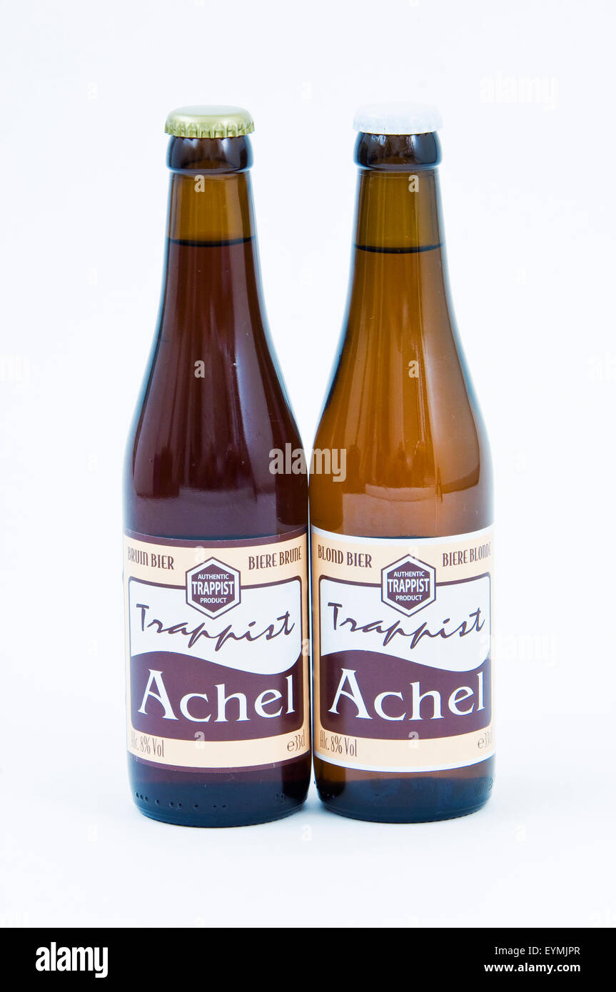 Abbaye Trappiste régulier disponible des bières de la brasserie à Ellezelles Belgique Banque D'Images