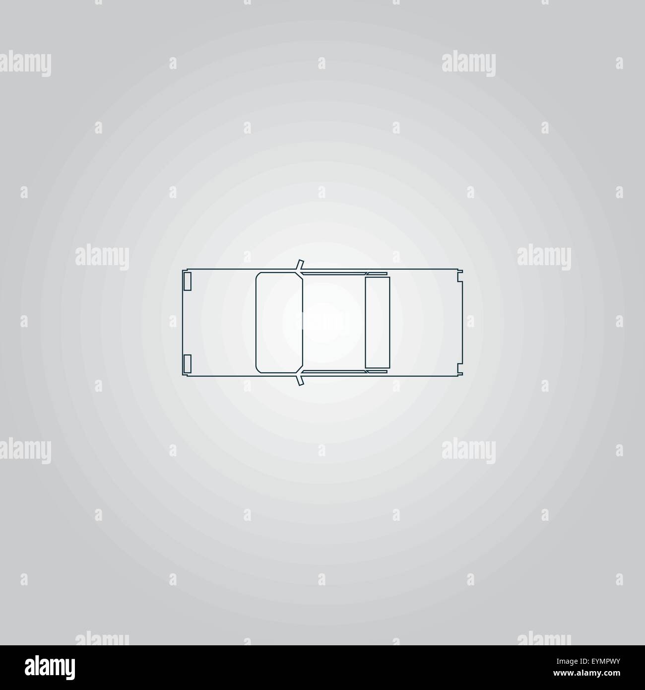 vue de dessus de voiture Illustration de Vecteur