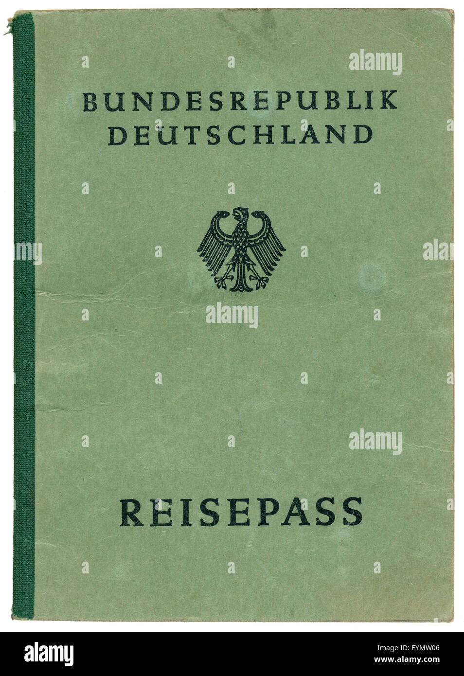 Ancien passeport allemand, ch. 1956, l'Allemagne, de l'Europe Banque D'Images