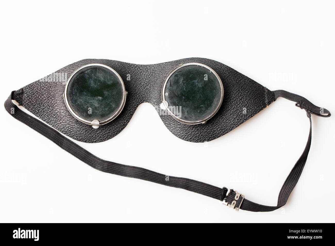 Lunettes de protection à l'ancienne, Banque D'Images