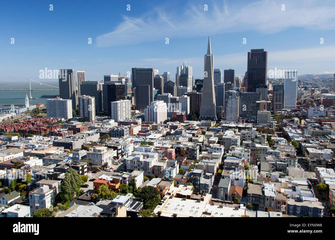 L'horizon de San Francisco, San Francisco, États-Unis Banque D'Images