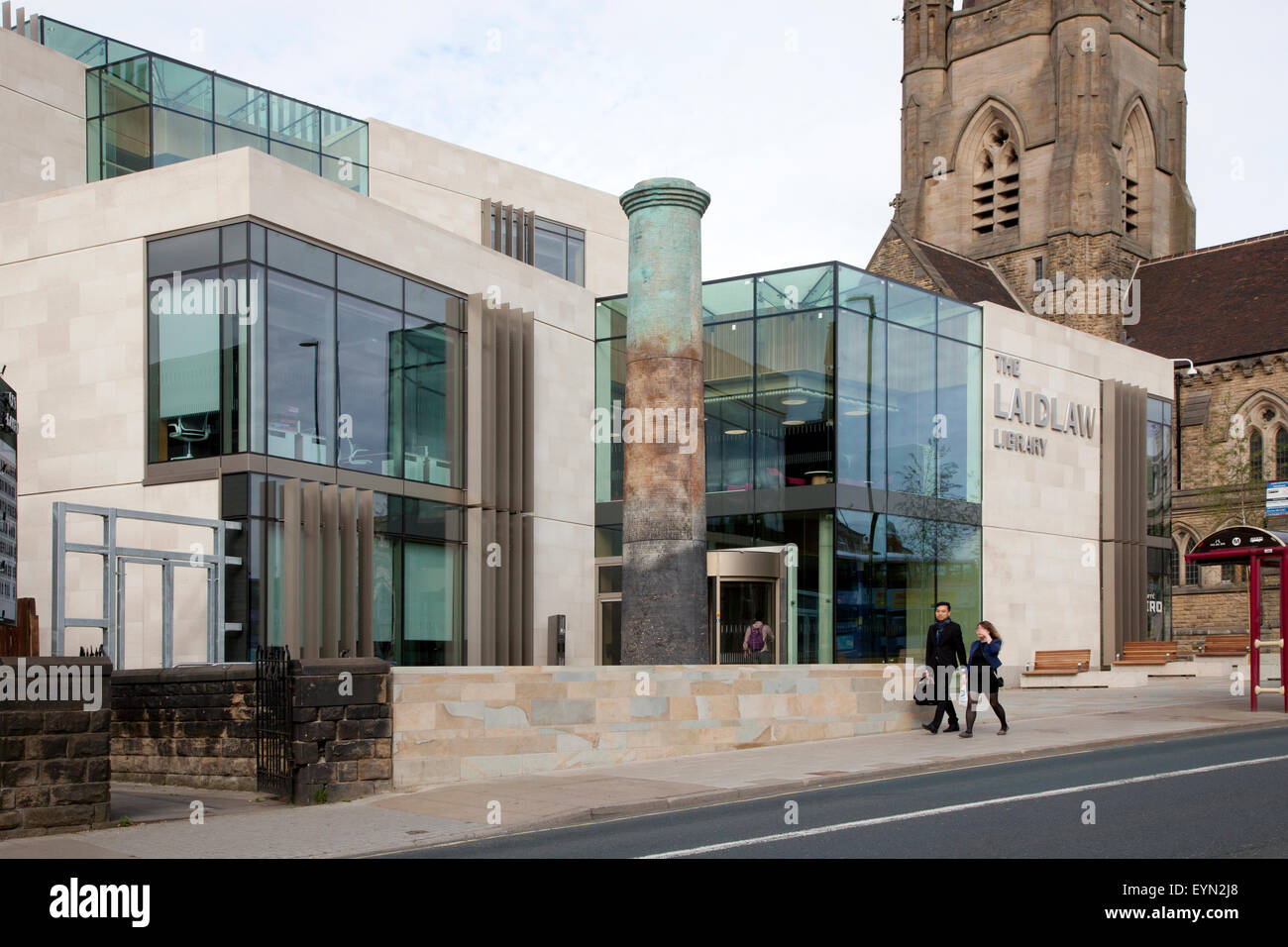 Photographie de l'extérieur à l'Université de Leeds Bibliothèque Laidlaw Banque D'Images