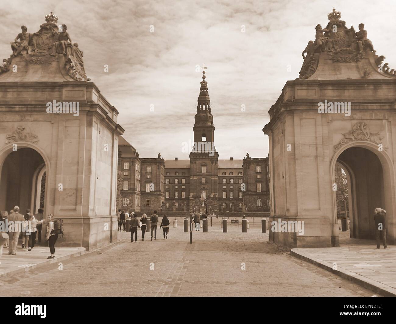 Les édifices du Parlement de Copenhague Banque D'Images