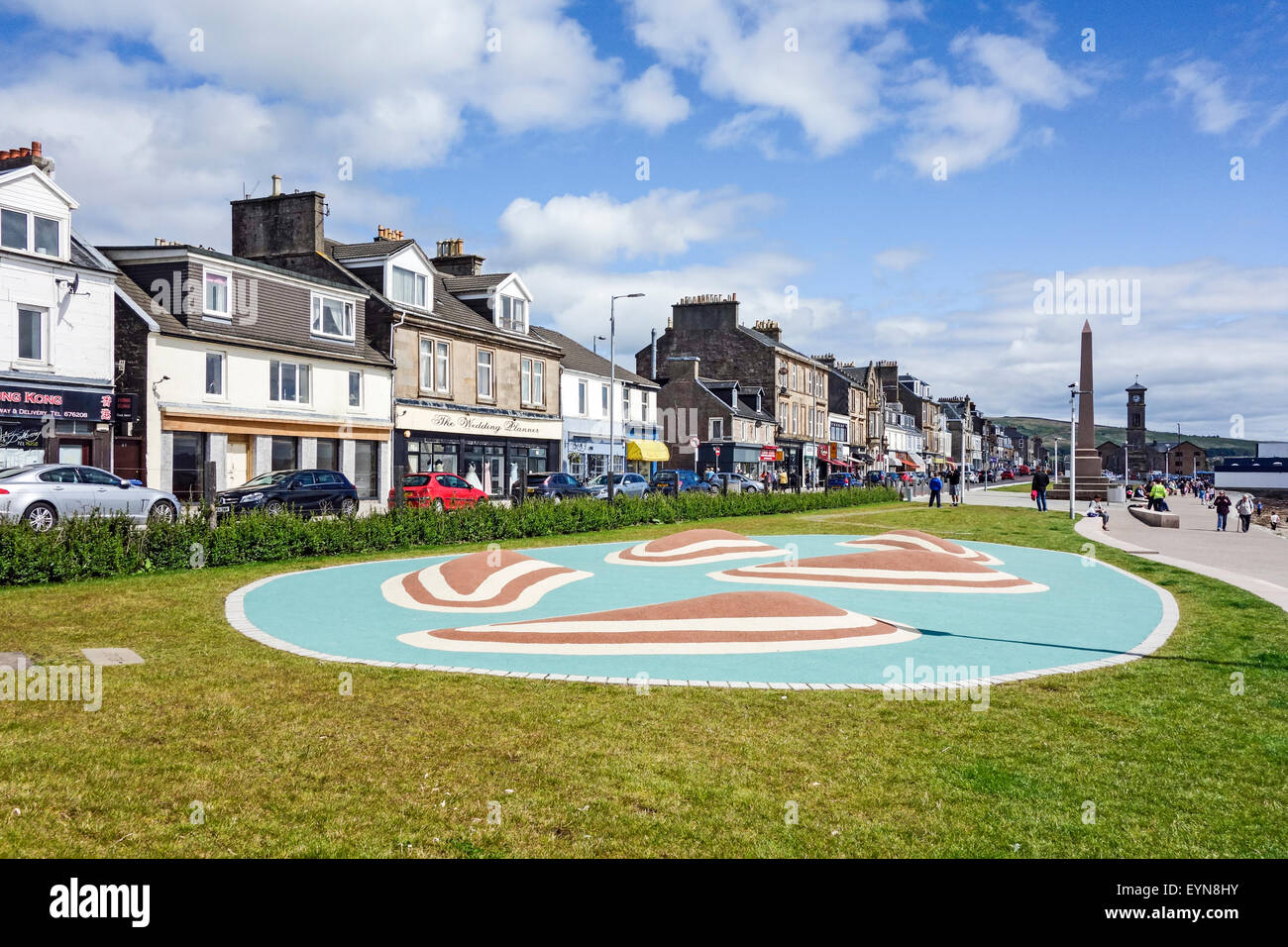 Le front de mer face à Helensburgh Clyde dans ARGYLL & BUTE Ecosse Banque D'Images