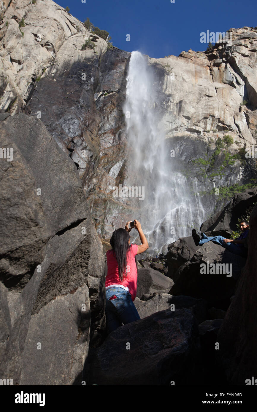 Horsetail Falls Yosemite Banque D Image Et Photos Alamy