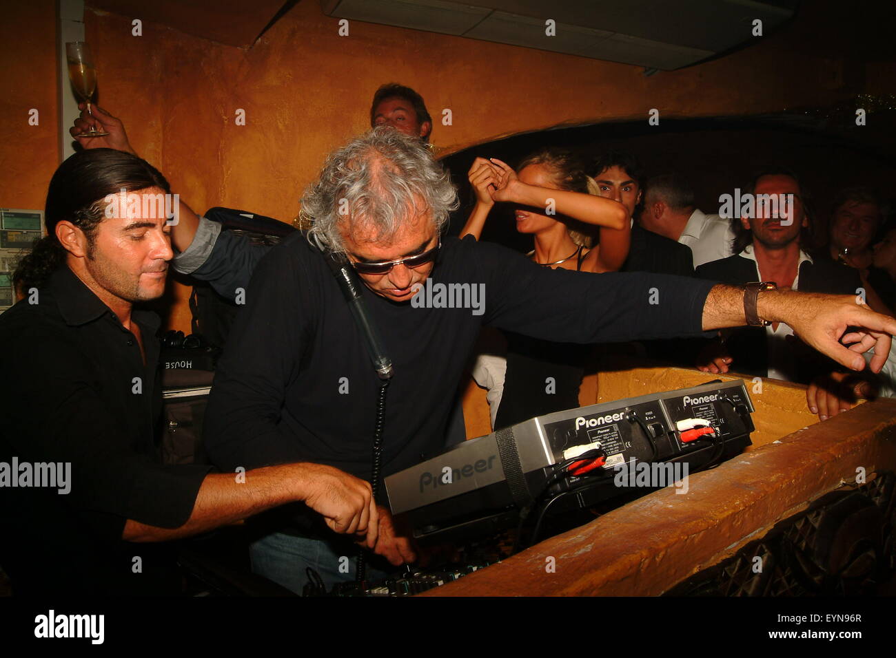 Flavio Briatore au milliardaire Parti Club Costa Smeralda Porto Cervo, Italie Banque D'Images