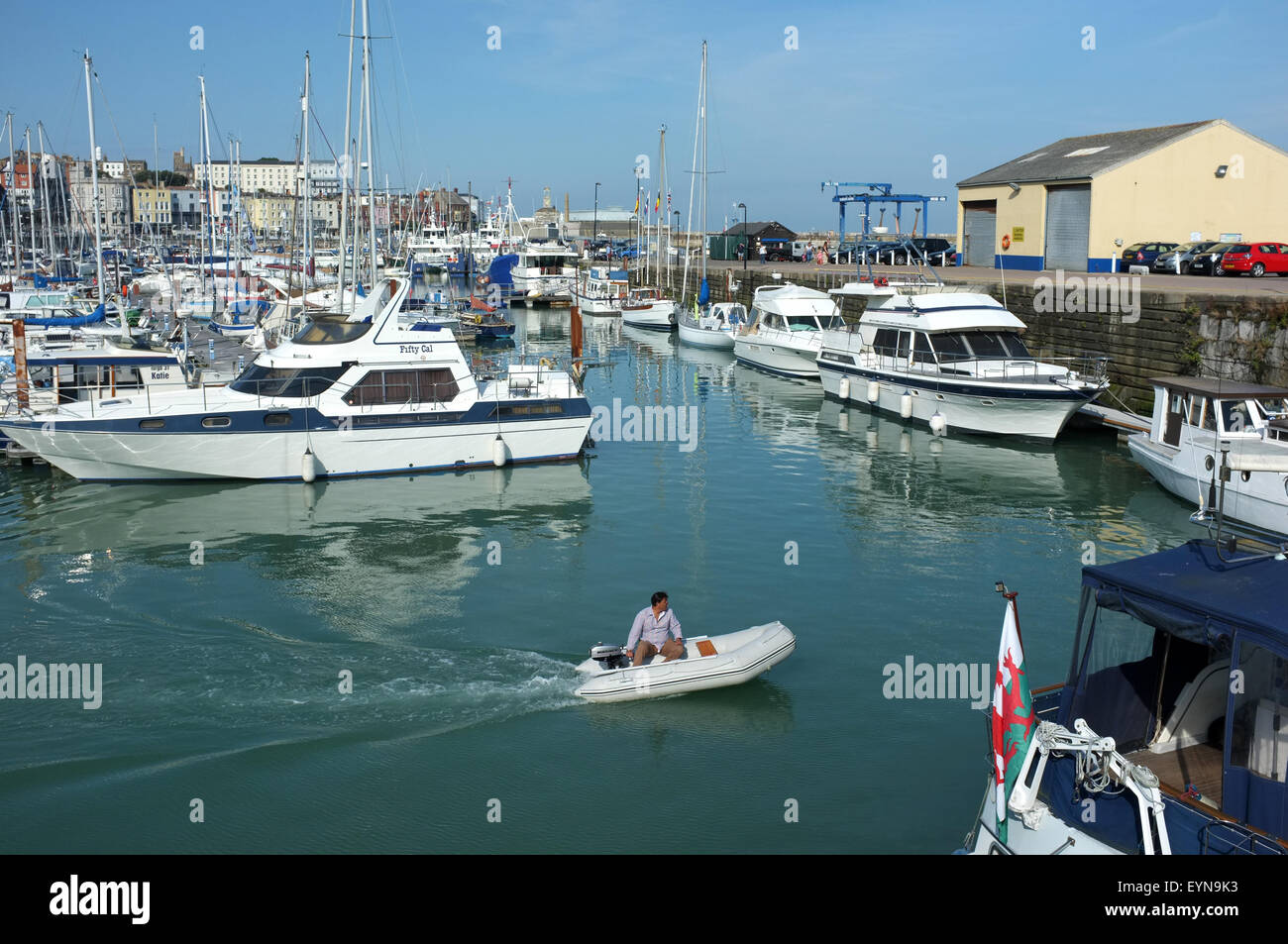 Marina de Plaisance à Ramsgate town East Kent uk Août 2015 Banque D'Images