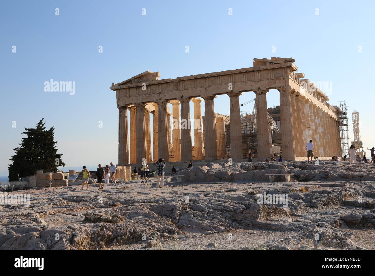 Le Parthénon, l'Acropole à Athènes Grèce monuments Banque D'Images