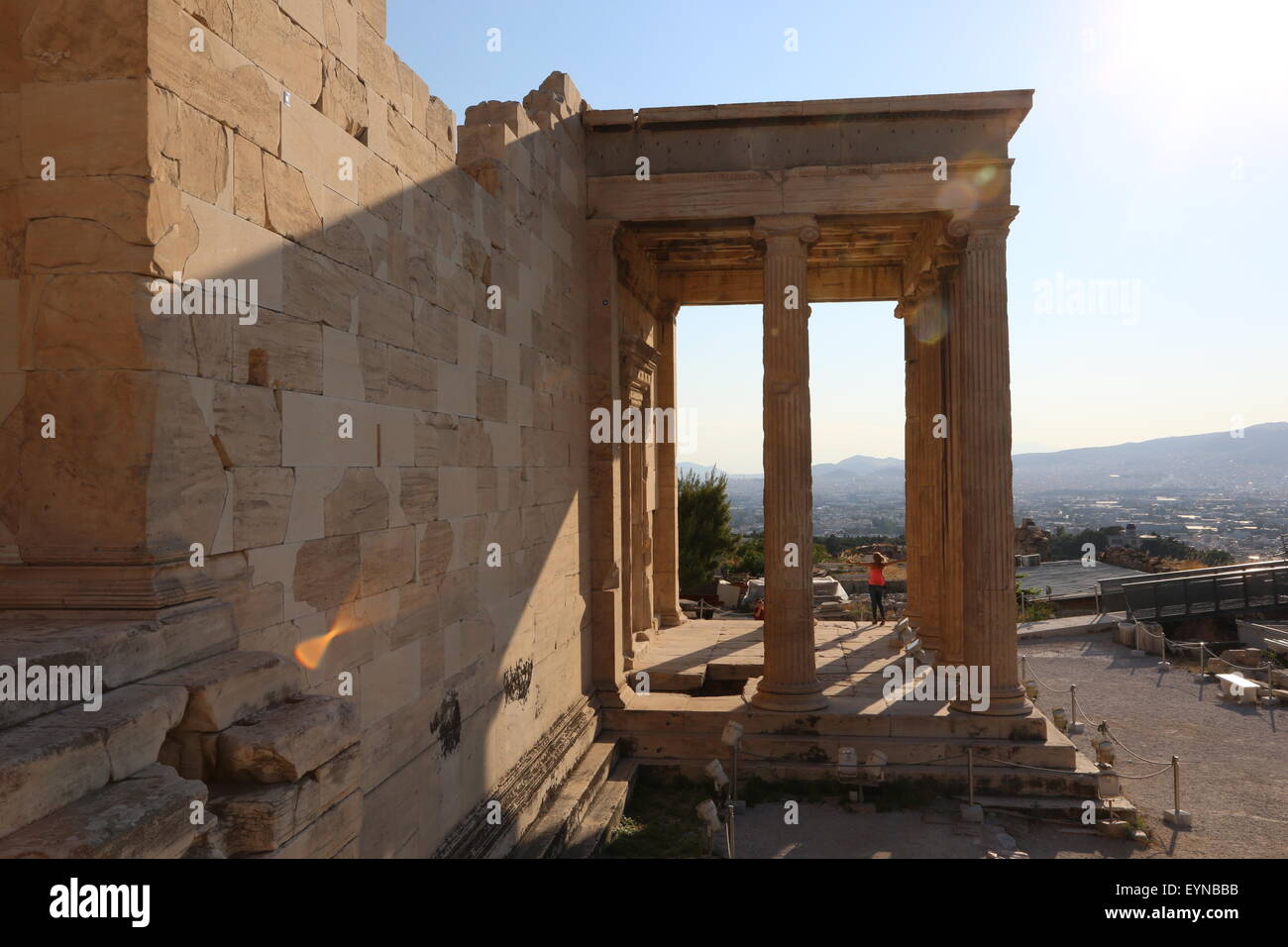 Erechtheion Acropole, Athènes Grèce en monuments Banque D'Images