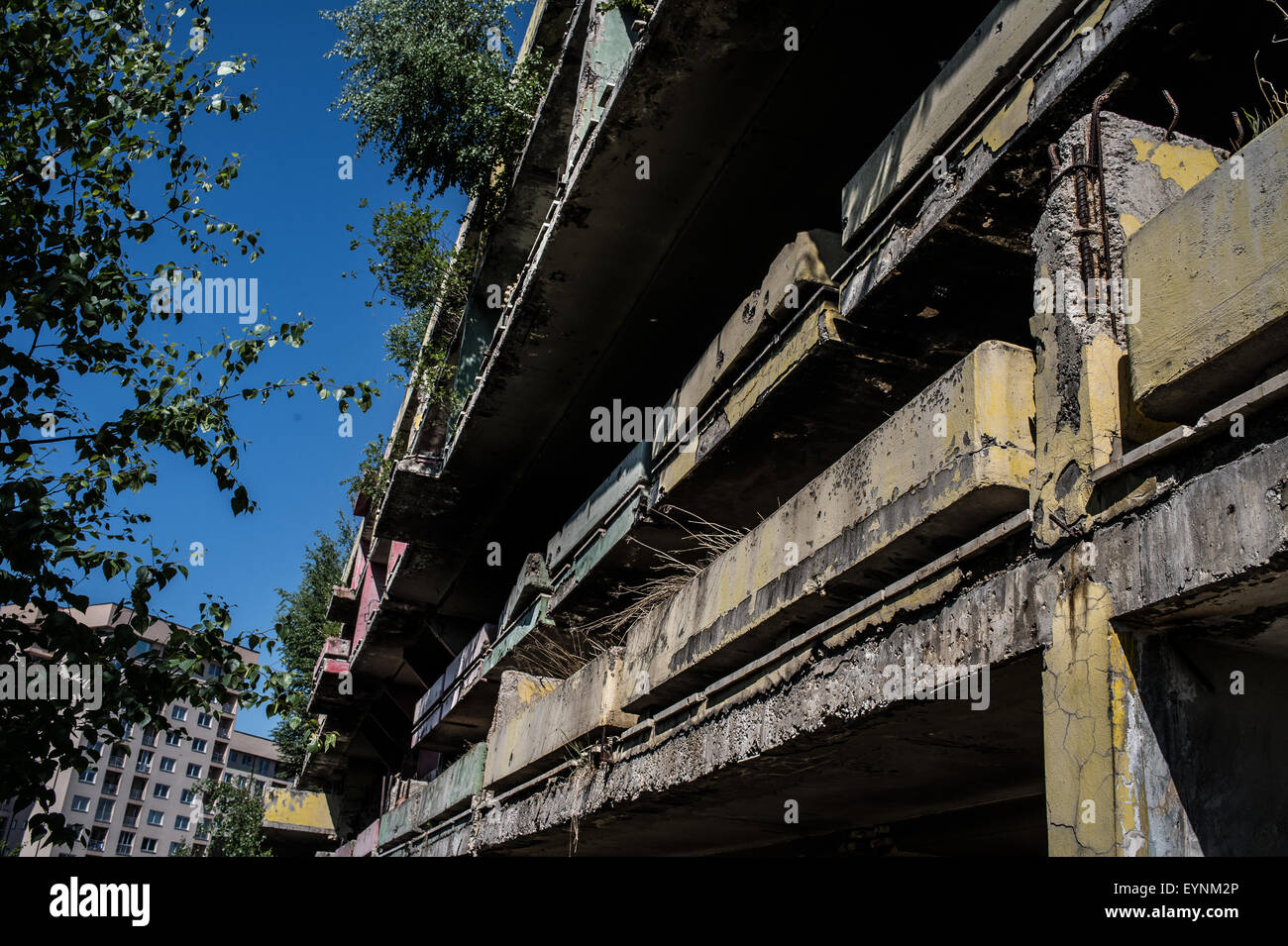 La guerre civile de 1992-1995 a détruit des bâtiments, Sarajevo, Bosnie et Erzegovina Banque D'Images