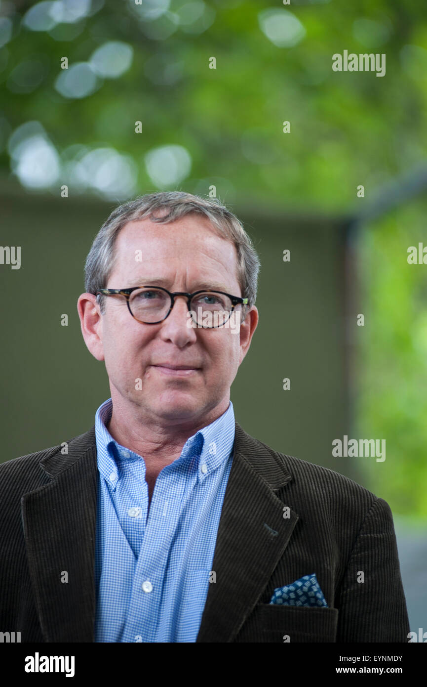 Auteur indépendant américain, Adam Begley, apparaissant à l'Edinburgh International Book Festival. Banque D'Images