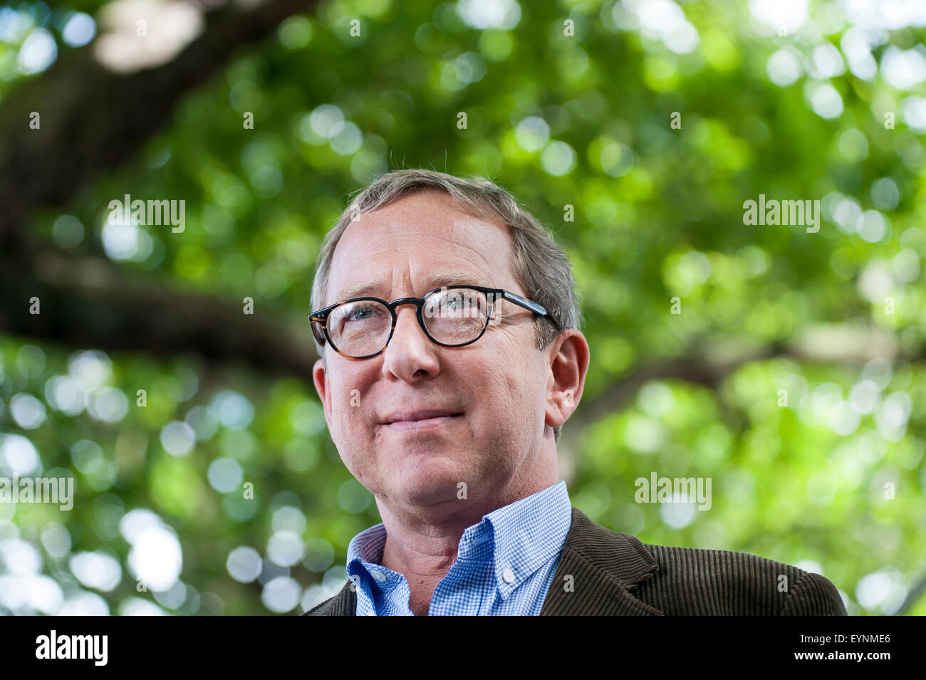 Auteur indépendant américain, Adam Begley, apparaissant à l'Edinburgh International Book Festival. Banque D'Images