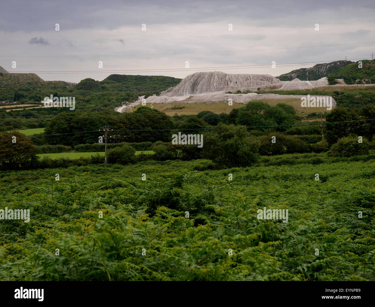 Mines de kaolin, Roche, Cornwall, UK Banque D'Images
