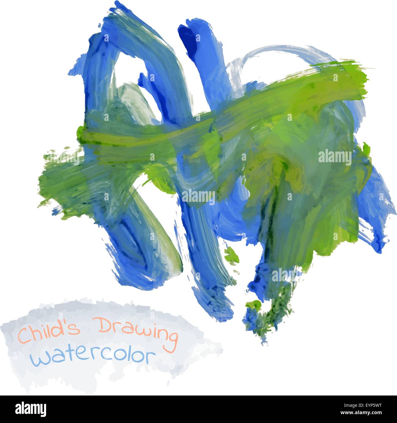 Dessin vectoriel abstrait de Childs Illustration de Vecteur