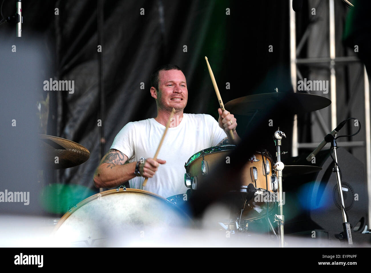 Grant Park. 06Th Aug 2015. 01 août, 2015. - Delta Spirit of live pendant le festival Lollapalooza 2015 à Grant Park. Chicago, USA/alliance Photo © dpa/Alamy Live News Banque D'Images